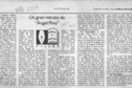 Un gran retrato de "Angel Pino"  [artículo] Filebo.