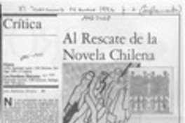 Al rescate de la novela chilena  [artículo] Antonio Avaria.