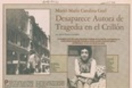 Desaparece autora de tragedia en el Crillón