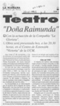 "Doña Raimunda"  [artículo].