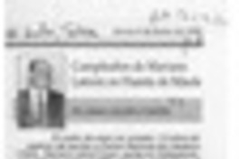 Cumpleaños de Mariano Latorre en Huerta de Maule  [artículo].