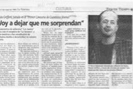 Voy a dejar que me sorprendan