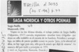 Saga nórdica y otros poemas  [artículo] Mario Rodríguez O.