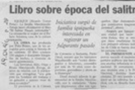 Libro sobre época del salitre  [artículo] Ricardo Torres Peña.