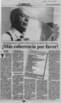 Más coherencia por favor!