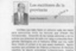 Los escritores de la provincia  [artículo] Jaime Donoso G.