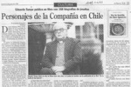 Personajes de la Compañia en Chile  [artículo] Alejandra Gajardo.