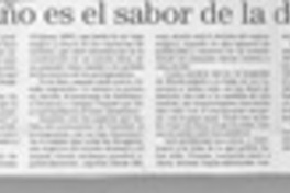 Extraño es el sabor de la derrota  [artículo] Philippe Dardel.