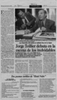 Jorge Teillier debuta en la escena de los inolvidables  [artículo] Richard Vera.