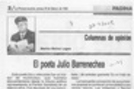 El poeta Julio Barrenechea