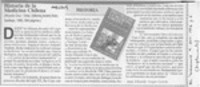 Historia de la medicina chilena  [artículo] Juan Eduardo Vargas Cariola.