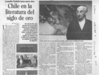 Chile en la literatura del Siglo de Oro  [artículo] Richard Vera.
