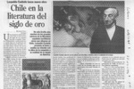 Chile en la literatura del Siglo de Oro  [artículo] Richard Vera.