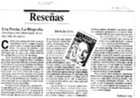Eva Perón, la biografía  [artículo] Deborah Con.