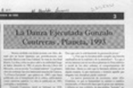 La Danza ejecutada, Gonzalo Contreras, Planeta, 1993  [artículo].