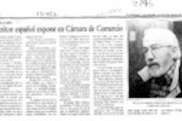 Escritor español expone en Cámara de Comercio  [artículo].