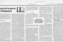 Acerca de la guerra del Peloponeso  [artículo] Filebo.