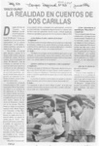 La realidad en cuentos de dos carillas  [artículo].