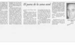 El poeta de la zona azul  [artículo] Jaime Miguel Gómez Rogers.