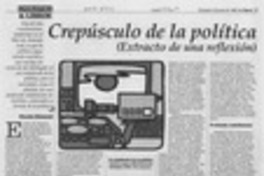 Crepúsculo de la política