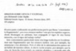 Ensayos sobre ciencia y sociedad  [artículo] Darío Oses.