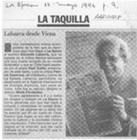 Labarca desde Viena  [artículo].