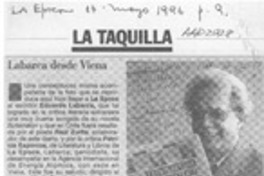 Labarca desde Viena  [artículo].