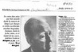 Borges para siempre  [artículo].