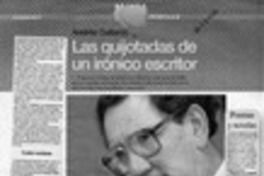 Las quijotadas de un irónico escritor