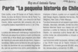 Parte "La pequeña historia de Chile"