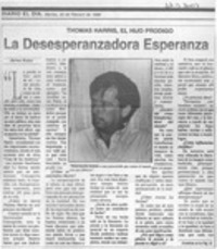 La desesperanzadora esperanza  [artículo] James Krator.