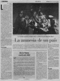 La amnesia de un país  [artículo] Rocío Lineros.