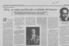 "Hoy, se están escribiendo toneladas de basura"  [artículo] Jorge Abasolo Aravena.