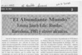 "El Abundante mundo"  [artículo].