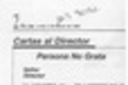 Persona no grata  [artículo] Carmen Lazo Dinamarca.