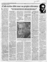 "Cada escritor debe tener sus propios referentes"  [artículo] Jorge Abasolo Aravena.