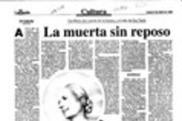La muerta sin reposo  [artículo] María Eugenia Meza.