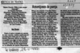 Retortijones de pareja  [artículo] Hans Ehrmann.