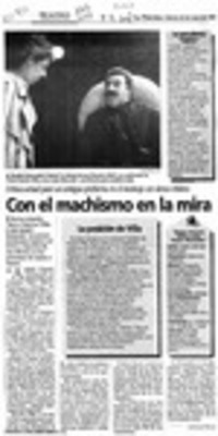 Con el machismo en la mira  [artículo] Leopoldo Pulgar.