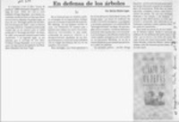 En defensa de los árboles  [artículo] Marino Muñoz Lagos.