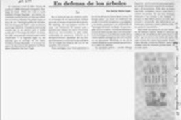 En defensa de los árboles  [artículo] Marino Muñoz Lagos.