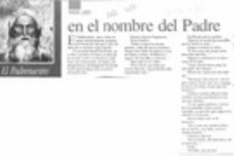 En el nombre del Padre  [artículo].