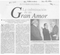 La Culminación de un gran amor