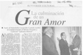 La Culminación de un gran amor