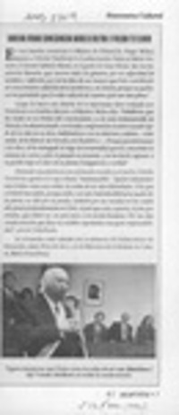 Gobierno otorgó condecoración Gabriela Mistral a Volodia Teitelboim  [artículo].