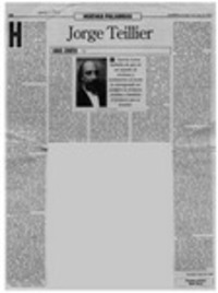 Jorge Teillier  [artículo] Raúl Zurita.