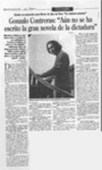 Gonzalo Contreras: "Aún no se ha escrito la gran novela de la dictadura"