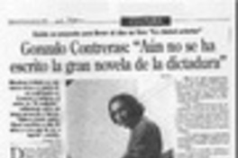 Gonzalo Contreras: "Aún no se ha escrito la gran novela de la dictadura"