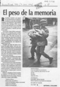 El peso de la memoria  [artículo] Antonio J. Salgado.