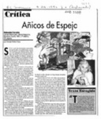 Añicos de espejo  [artículo] Hernán Poblete Varas.